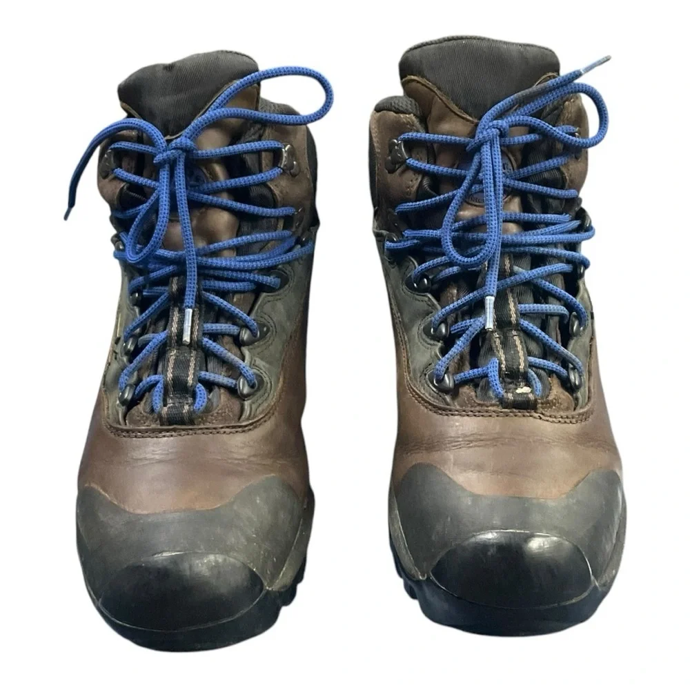 🥾 Merrell M2‎ Blast Hiking Boots 🔹 Brown/Blue Waterproof Sz 10.5